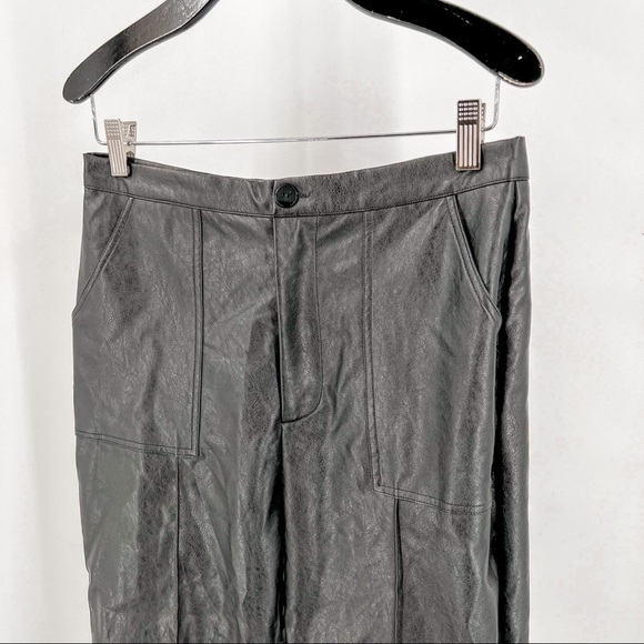 Faux/PU leather straight leg trousers PRINCESS POLLY - Picture 4 of 6